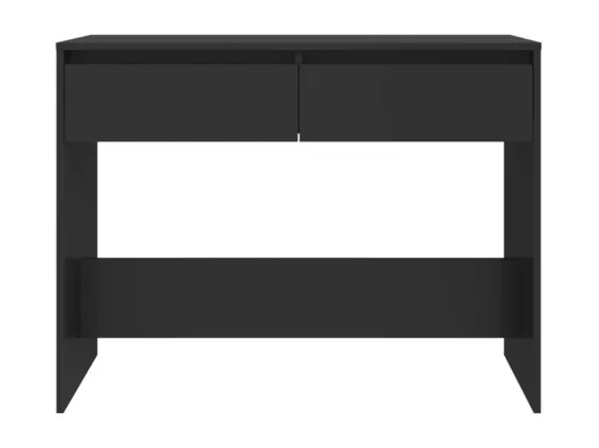 Table console noir 100x35x76,5 cm bois d'ingénierie