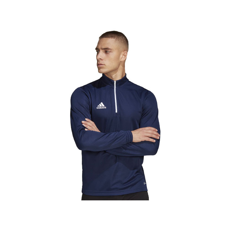 Sweat 1/2 zip bleu Adidas Track Top Entrada 22