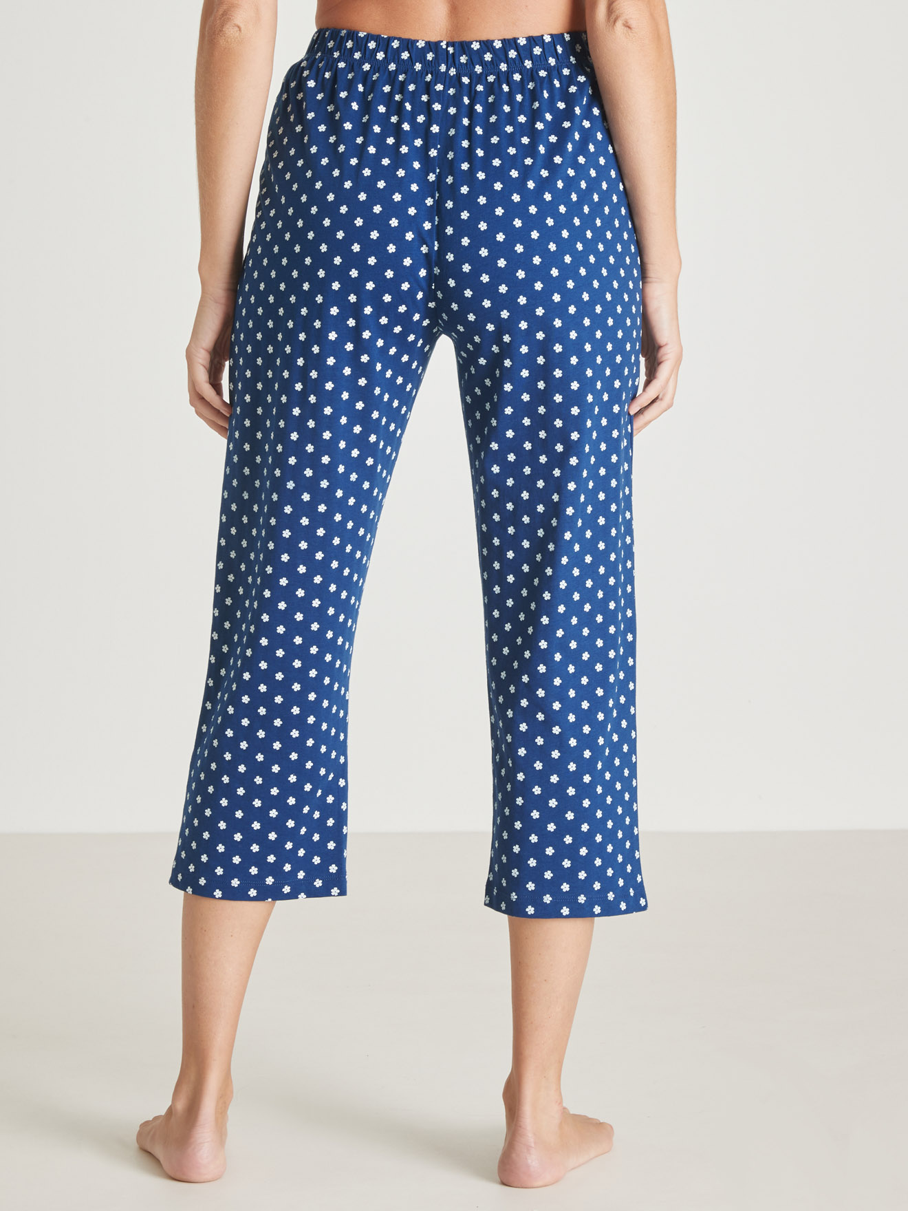 Pantacourt de pyjama en maille pur coton