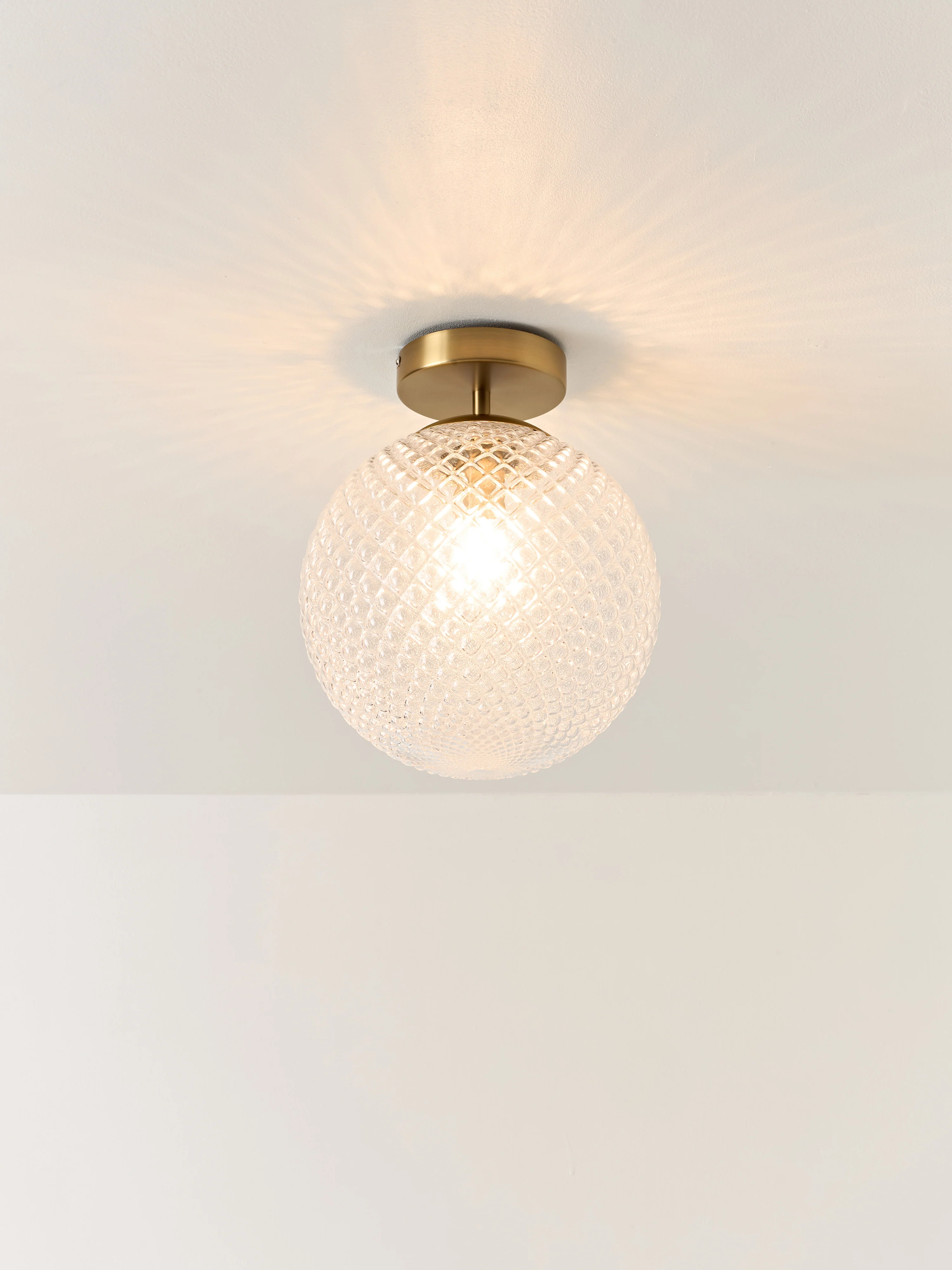 Kleine plafondlamp Lorna van glas