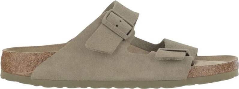 BIRKENSTOCK Slippers Arizona Maat: 35 Materiaal: Suède Kleur: Groen