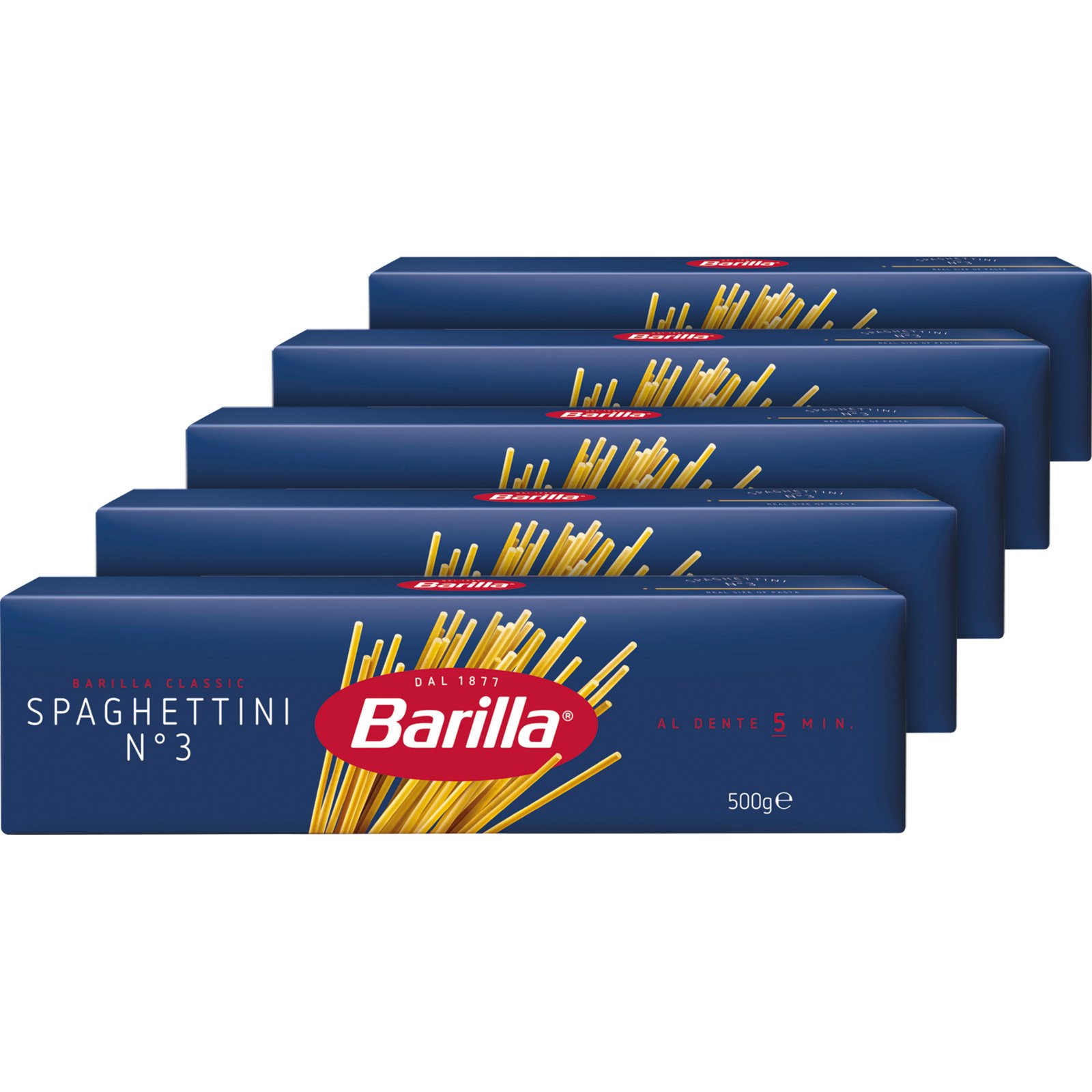 Barilla Spaghettini Nr. 3 5 x 500 g