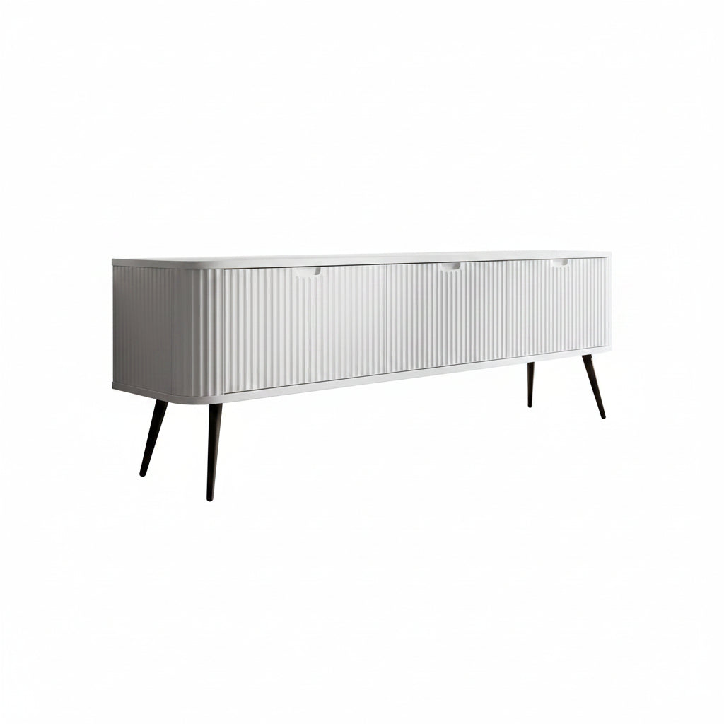 Zakari - TV-Meubel met 3 deuren - Wit - 168 cm