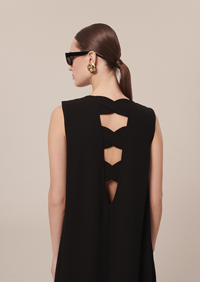 Robe Roxynoire en crêpe