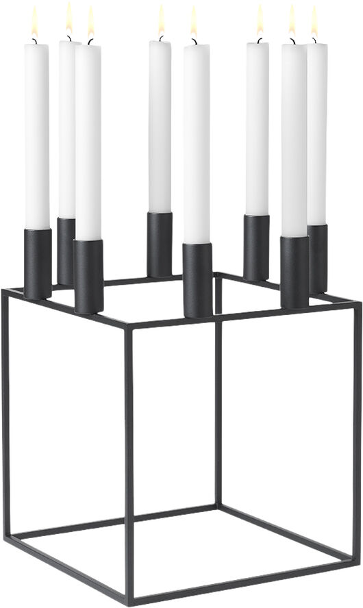Audo Copenhagen Kubus 8, Candle Holder, Black Sort