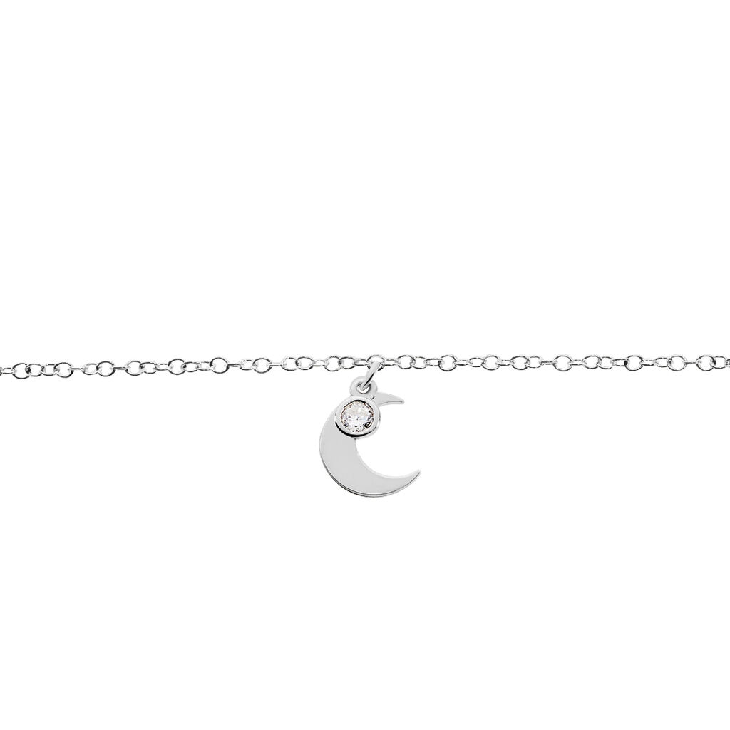 Bracelet Astre Argent Blanc Oxyde De Zirconium