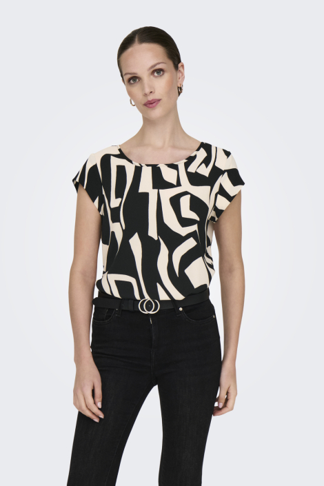 Only zwarte dames t-shirt