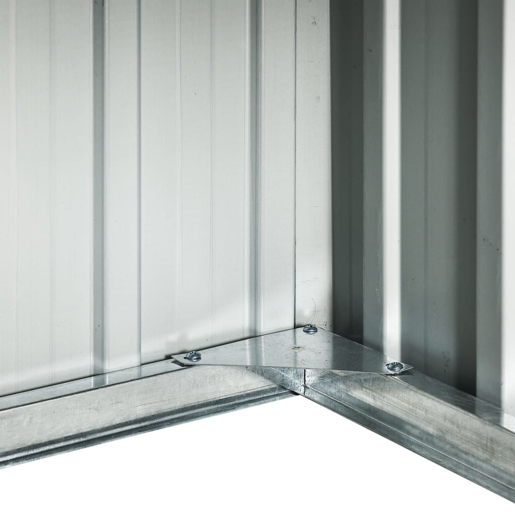 Abri pour robot de jardin 92x97x63 cm acier galvanisé gris