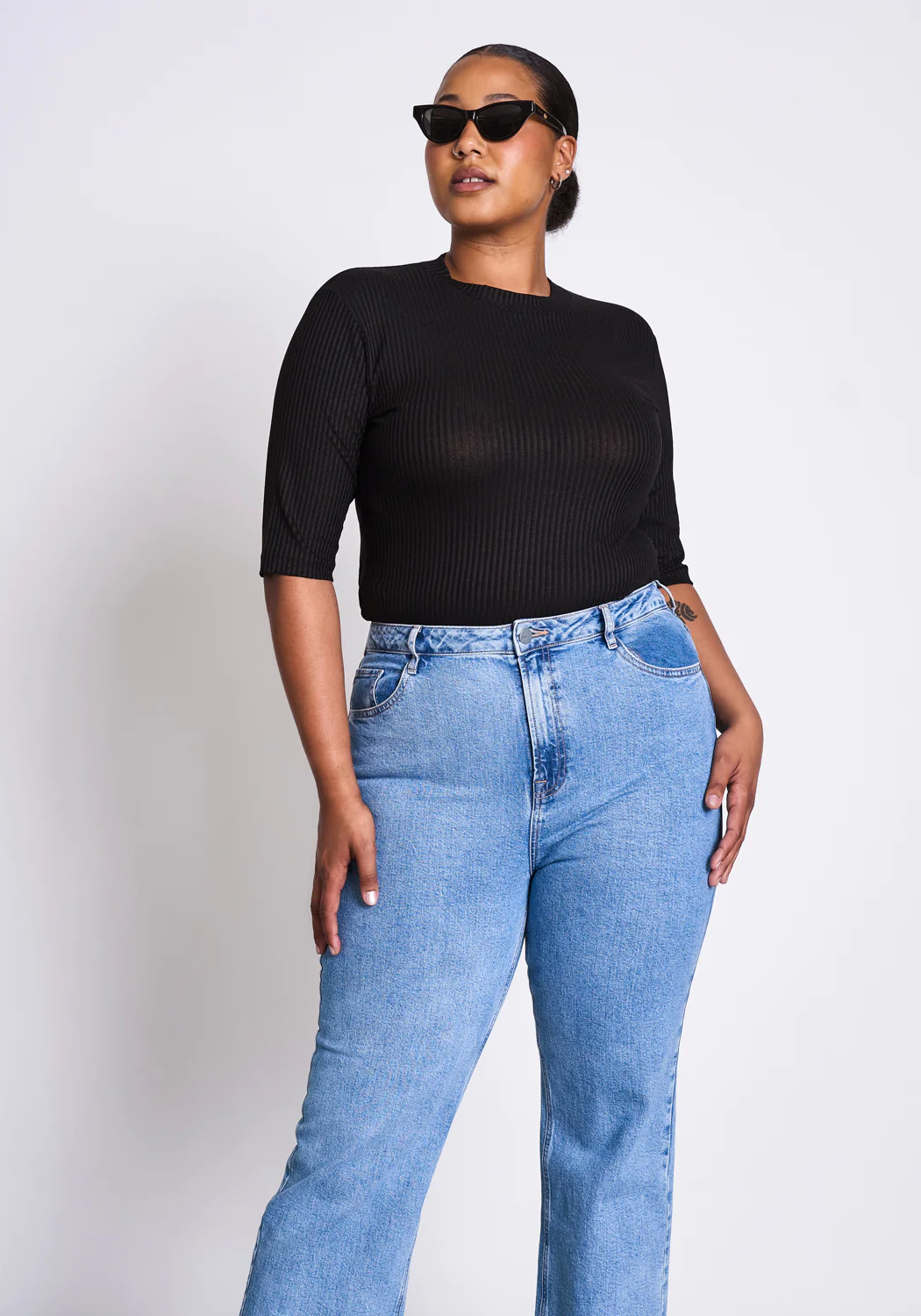 Jan 'n June T-Shirt Nina Rib Black