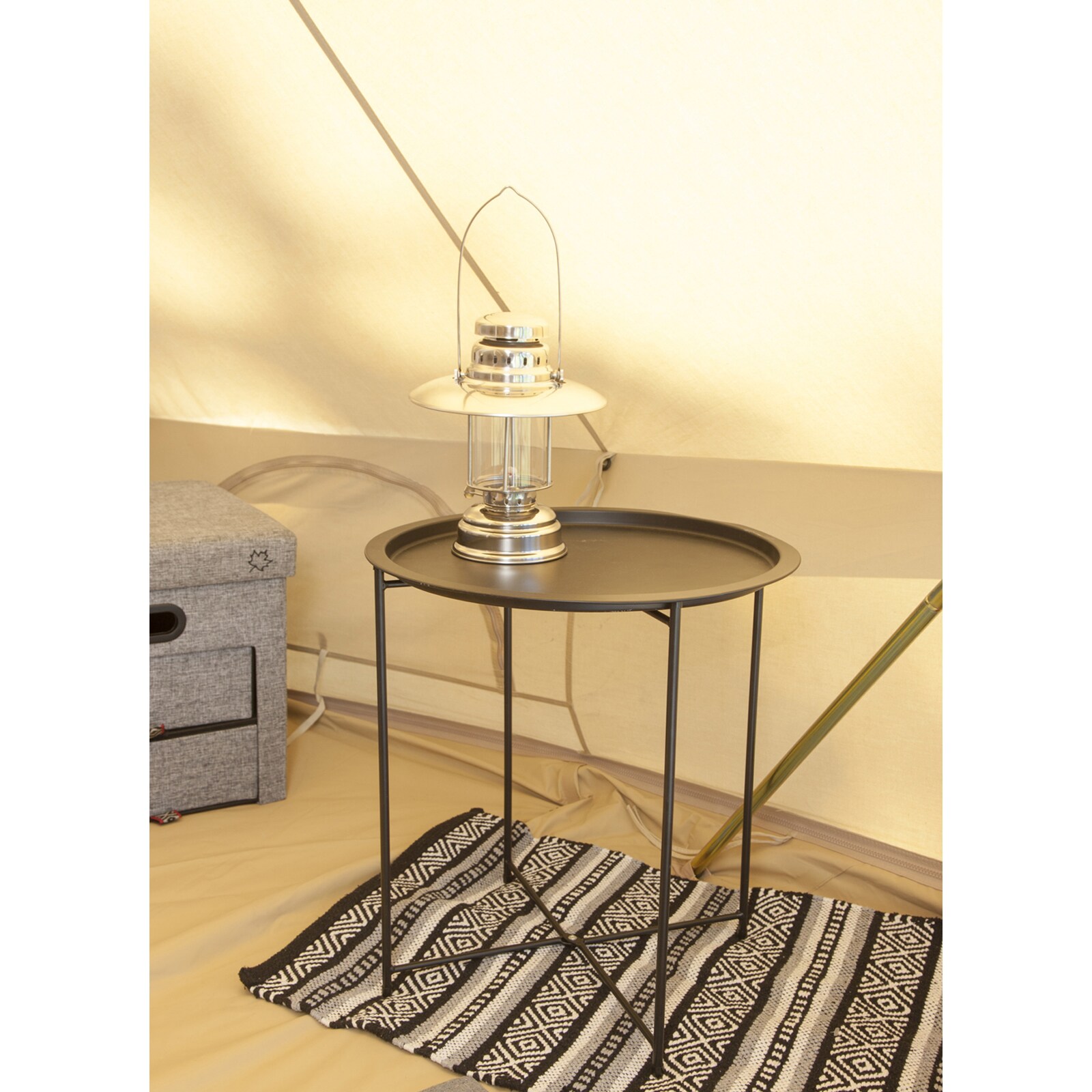 BO-CAMP Beistelltisch Harlem Tablett Camping Garten Klapp Tisch Grill BBQ 46x50