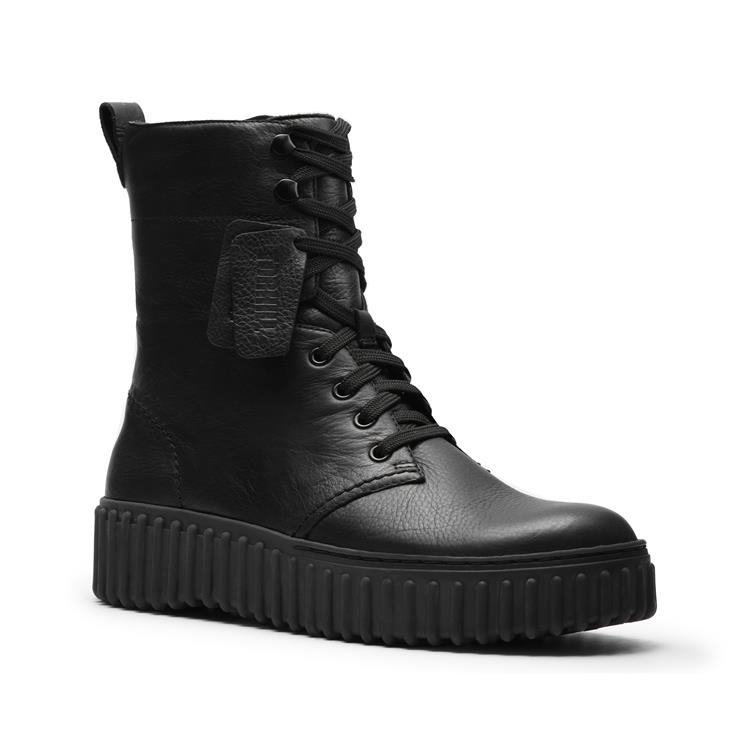 Clarks Torhill Style black leather