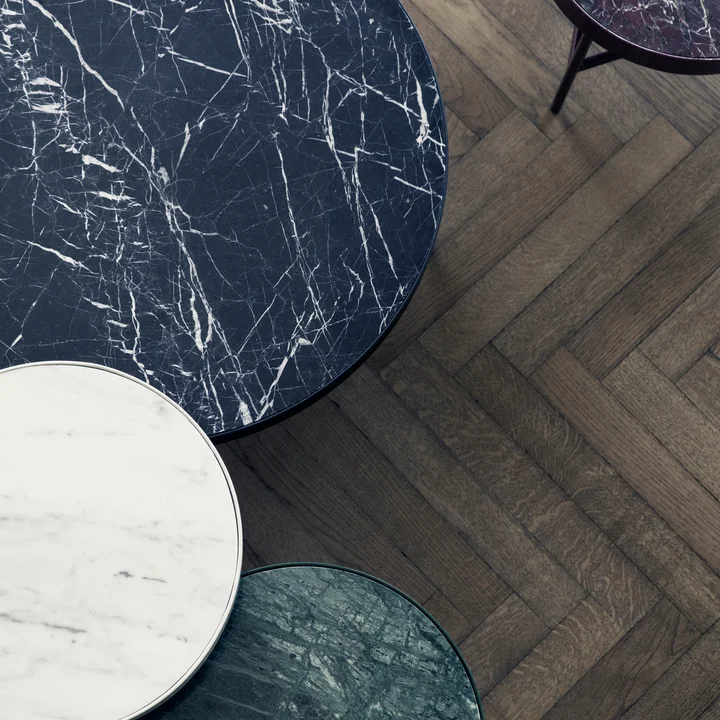 Ferm Living - Marble Table gross, schwarz