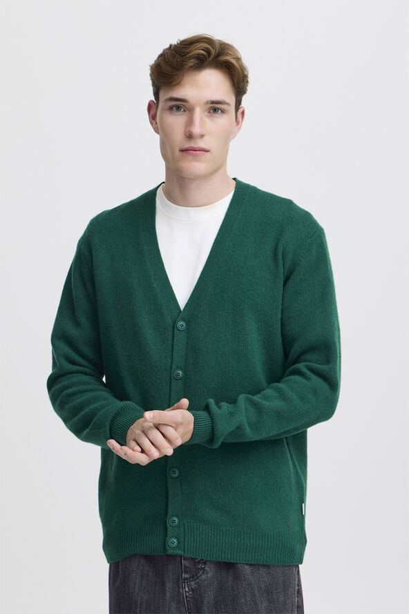 Casual Friday CFKARL lambswool cardigan Forest biome