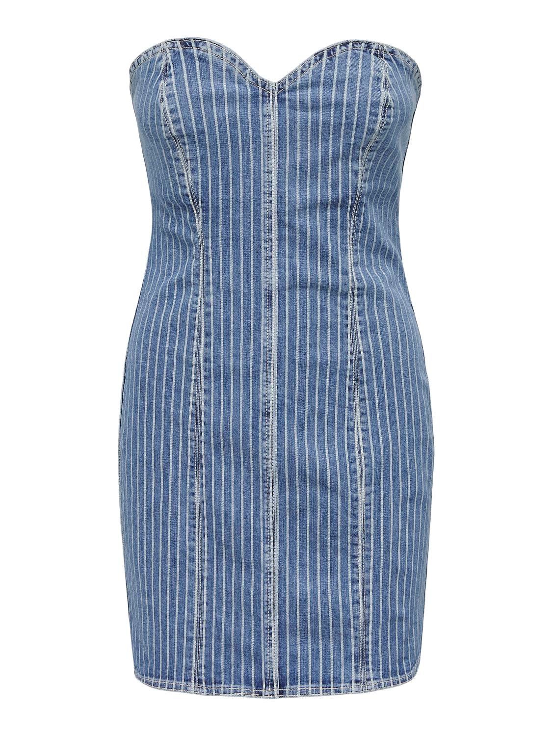 ONLKIRSI Kurzes Kleid Light Blue Denim