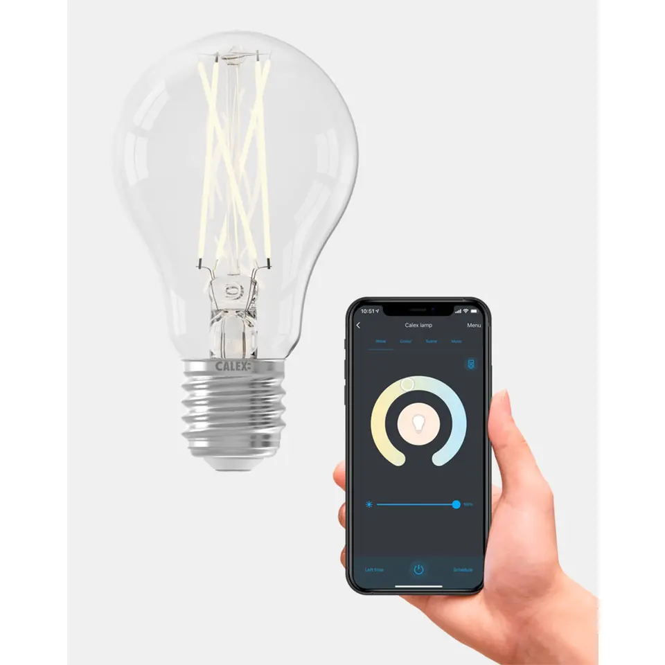 Calex Smart LED-standaardlamp - transparant - 7W