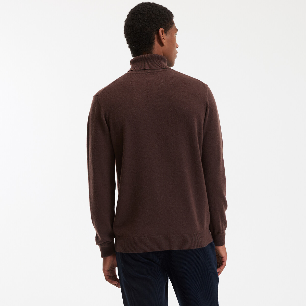 COLEÇÕES LA REDOUTE<br>Suéter de gola alta em cashmere, fabricado na Europa