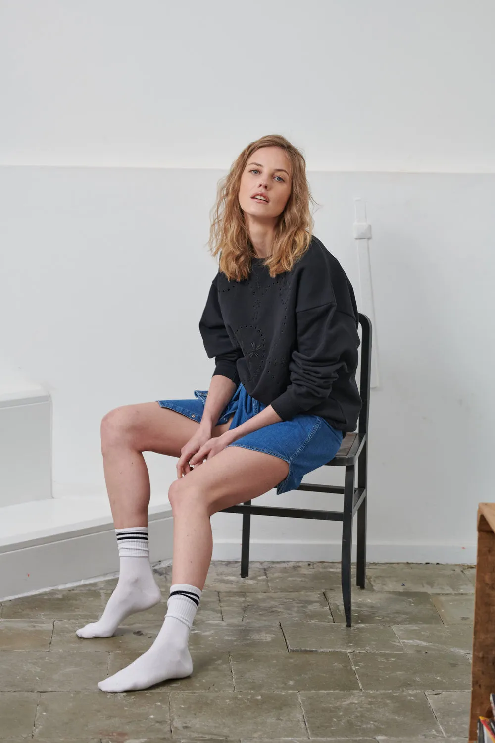 Sweatshirt Brodé Didi Sarah de Saint Hubert
