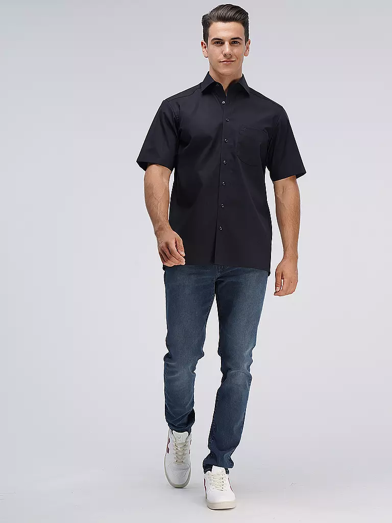 OLYMP Hemd Regular Fit  schwarz