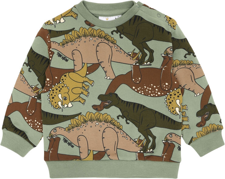 The New TNSLee Sweatshirt Hedge green dino