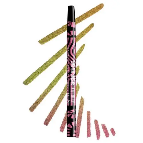 x Beetlejuice Pinstripe Duo Liners Black + Pink Chrome