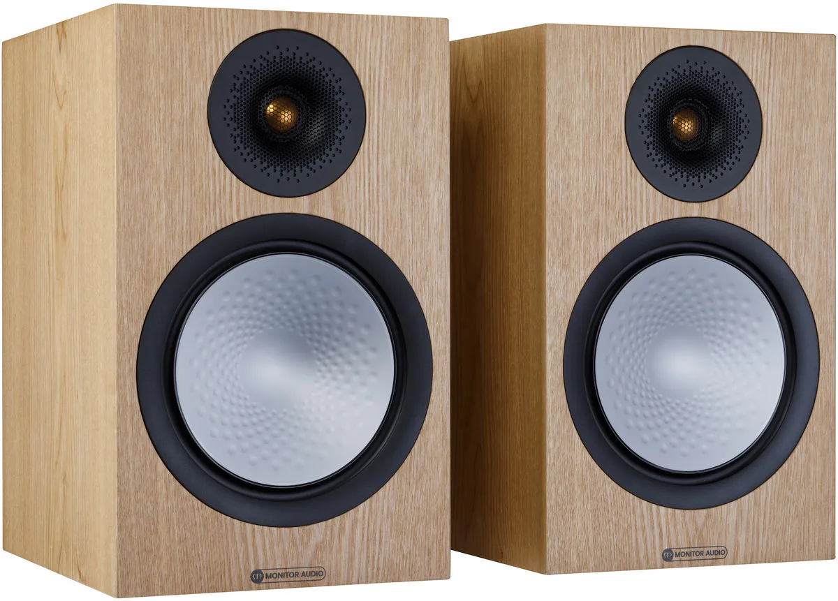 Monitor Audio Silver 100 7G Chêne naturel (la paire) Enceintes bibliothèque