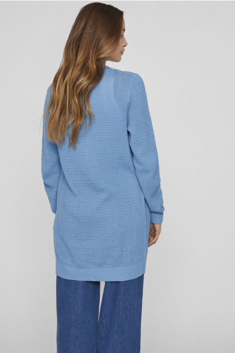 Vila blauwe dames vest