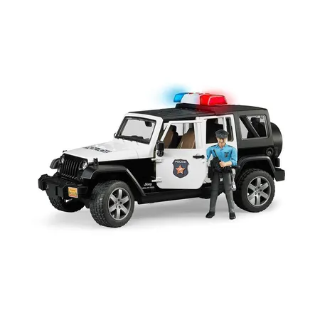 BRUDER® 2526 bworld Jeep Wrangler Unlimited Rubicon Polizeifahrzeug mit Polizist