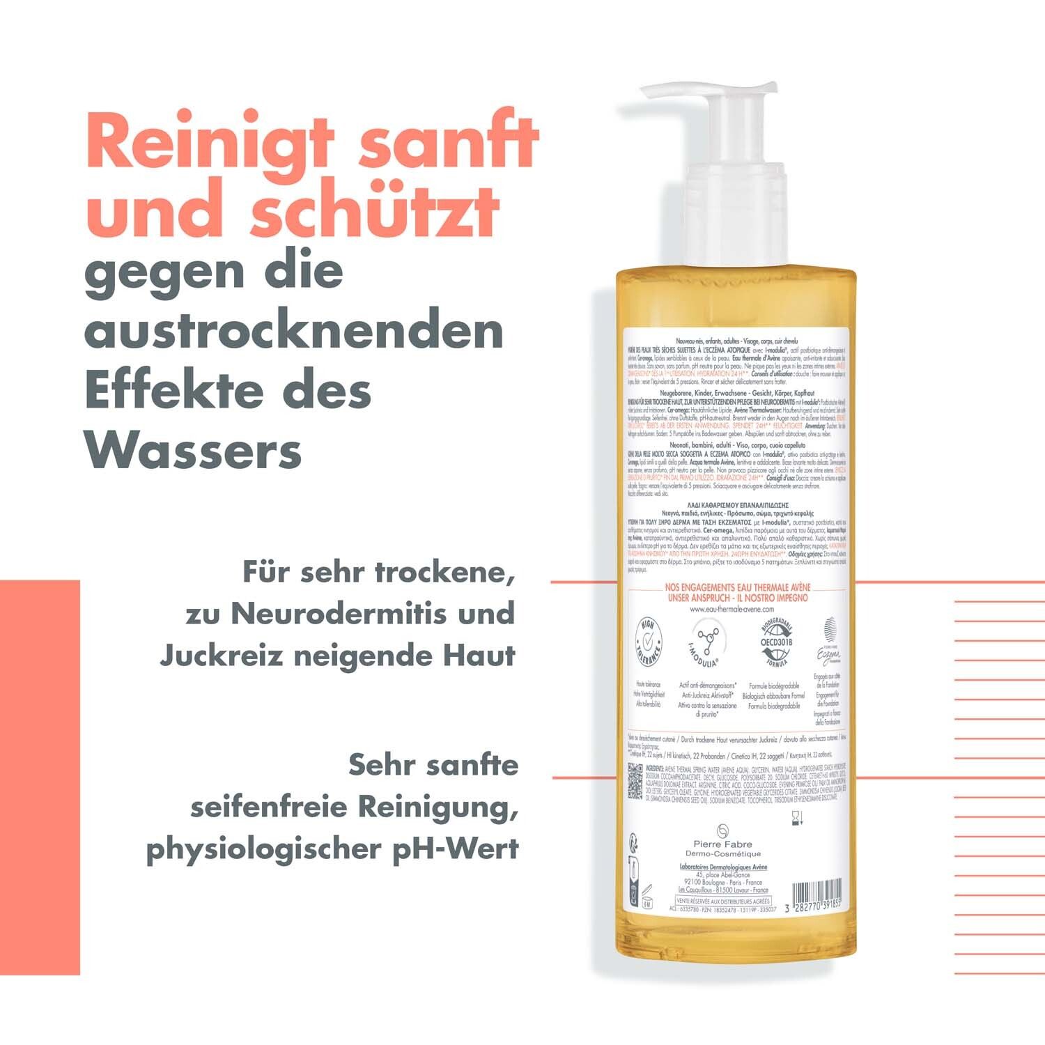 Avène XeraCalm A.D Reinigungsöl - gegen Juckreiz und zur Pflege von Neurodermitis