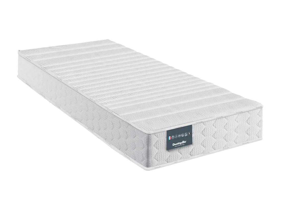 Matelas pour sommier relaxation Dunlopillo 100% latex 18cm LAVANDE 2x80x200