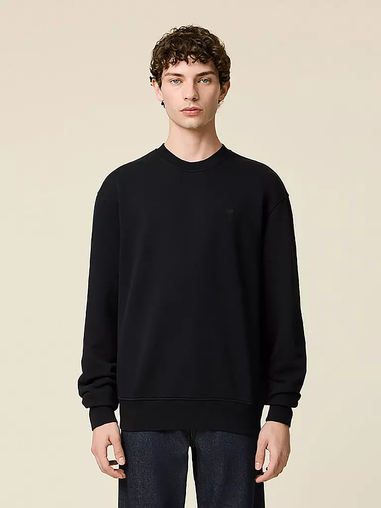 AMI PARIS Sweater AMI DE COEUR schwarz