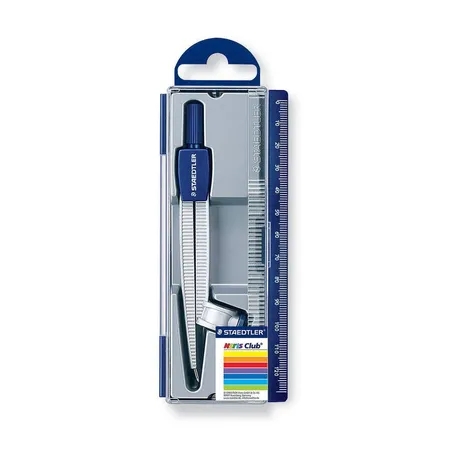 STAEDTLER® 550 55 Noris Club Schulzirkel mit Universaladapter im Klappdeckeletui