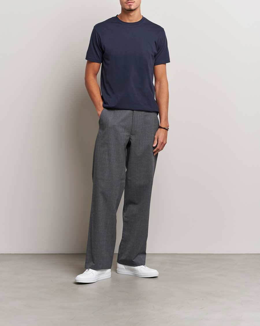 Sunspel Riviera Midweight T-Shirt Navy