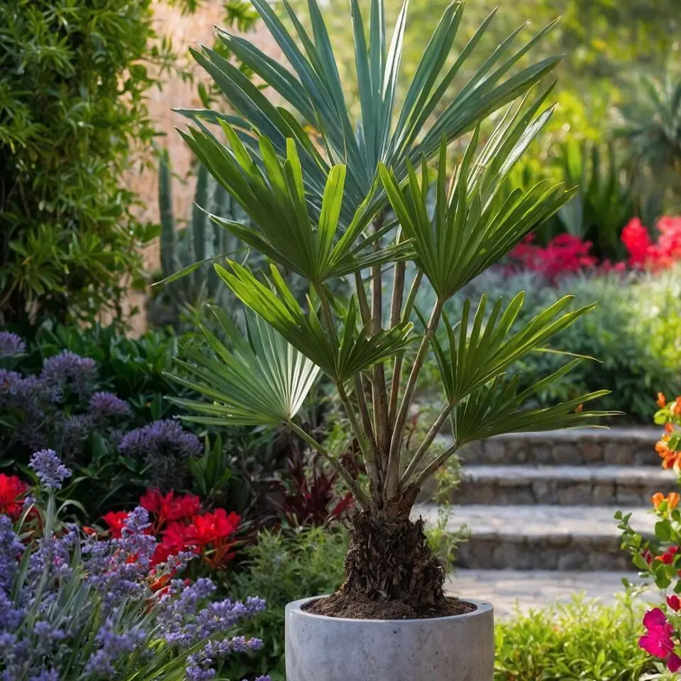 Chinese Waaierpalm - Trachycarpus Fortunei - Hoogte 35-45cm - ⌀15cm