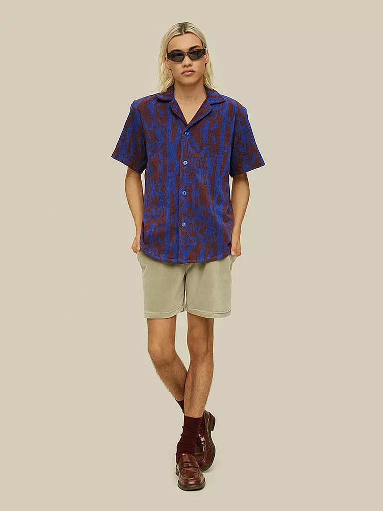 OAS Frottee Poloshirt braun
