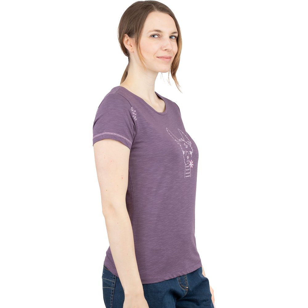 Chillaz Gandia Happy Alpaca T-Shirt Damen dark violet