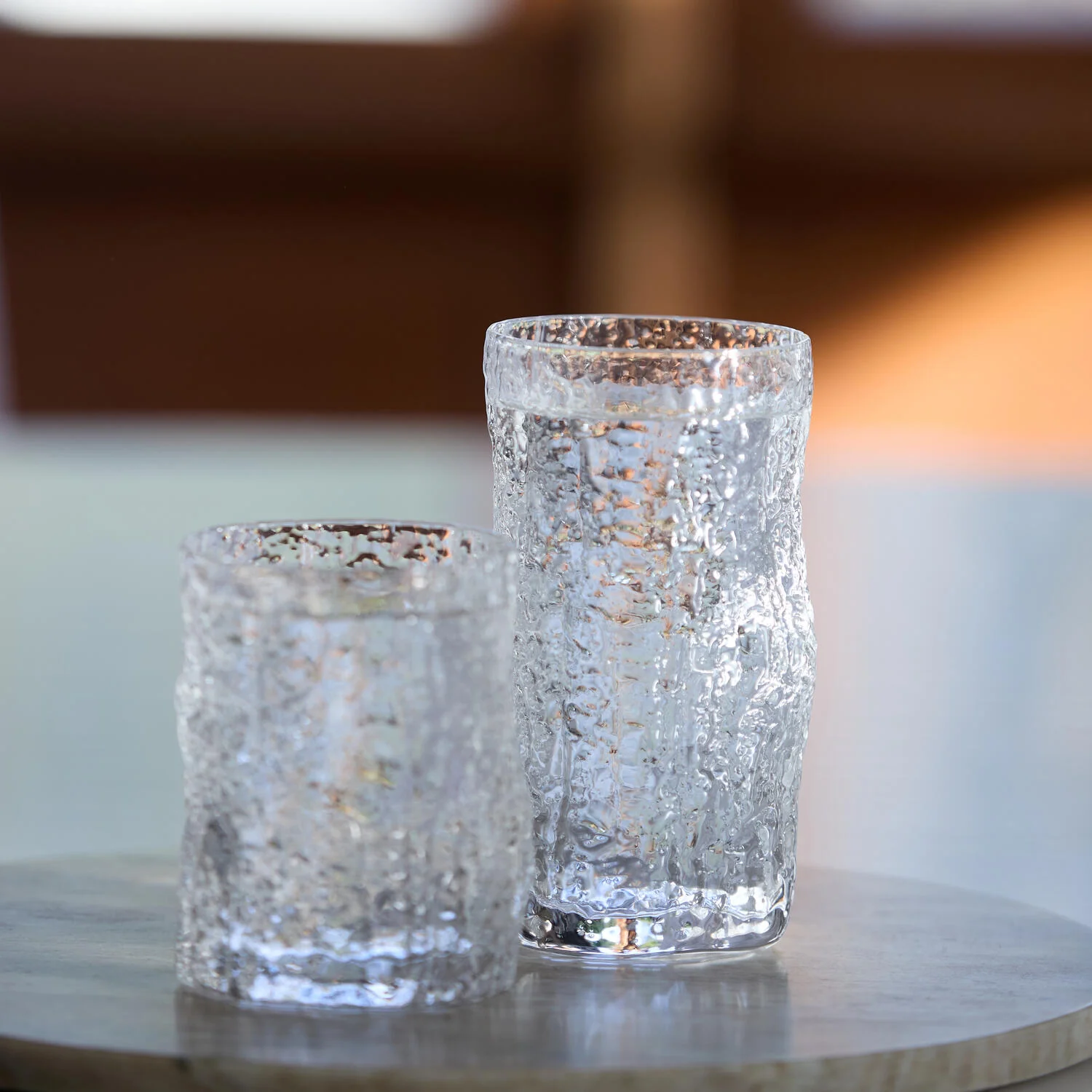 Bahne Interior  Tumbler Organic Low glas, klar - H9,5 cm.
