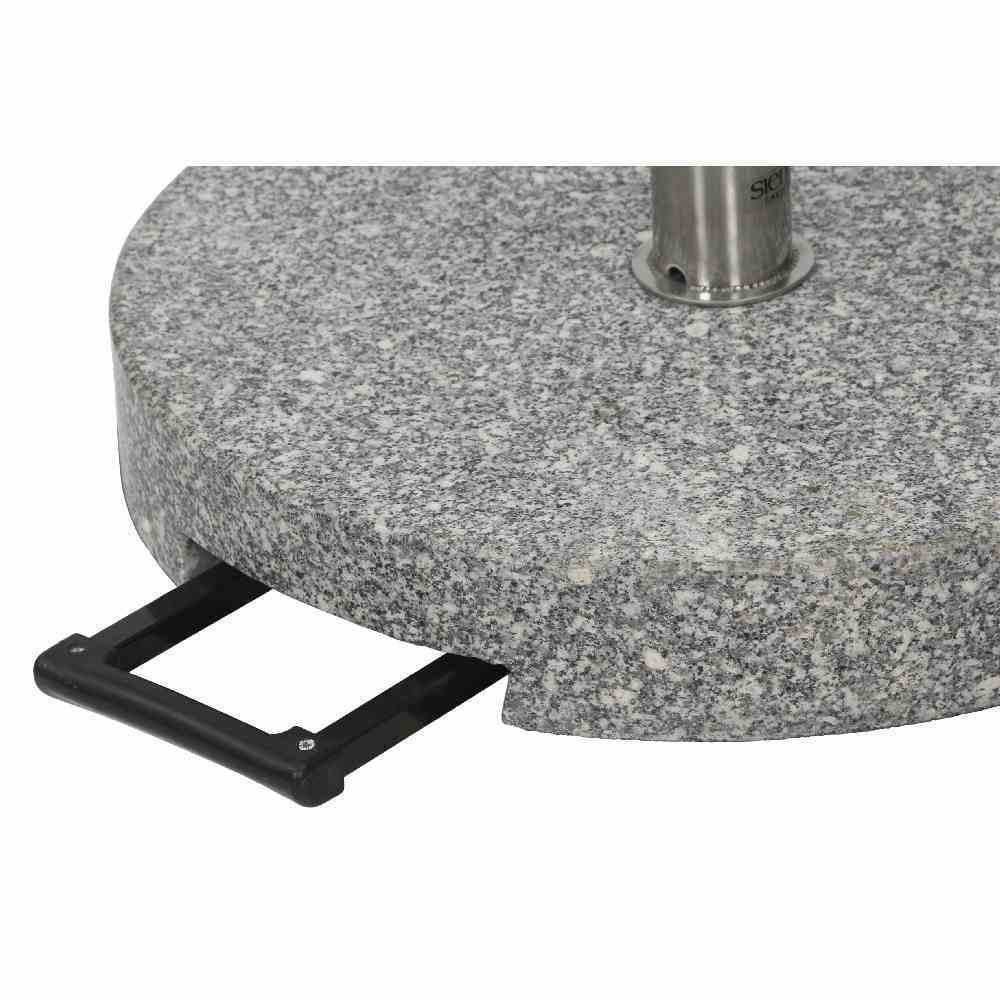 Granitständer-Trolley - silber - 40 kg