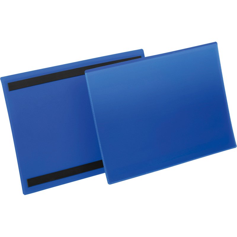 Pochette magnétique pour rayonnages - Format A4 paysage 297 x 210 mm - Boîte de 50