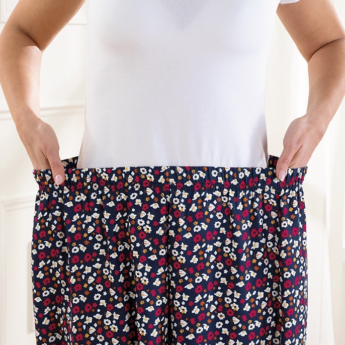 Jupe culotte fleurie