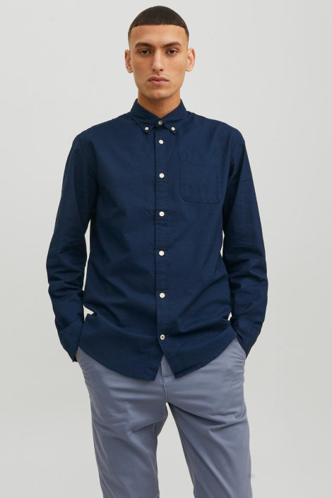 Jack & Jones blauwe heren overhemd