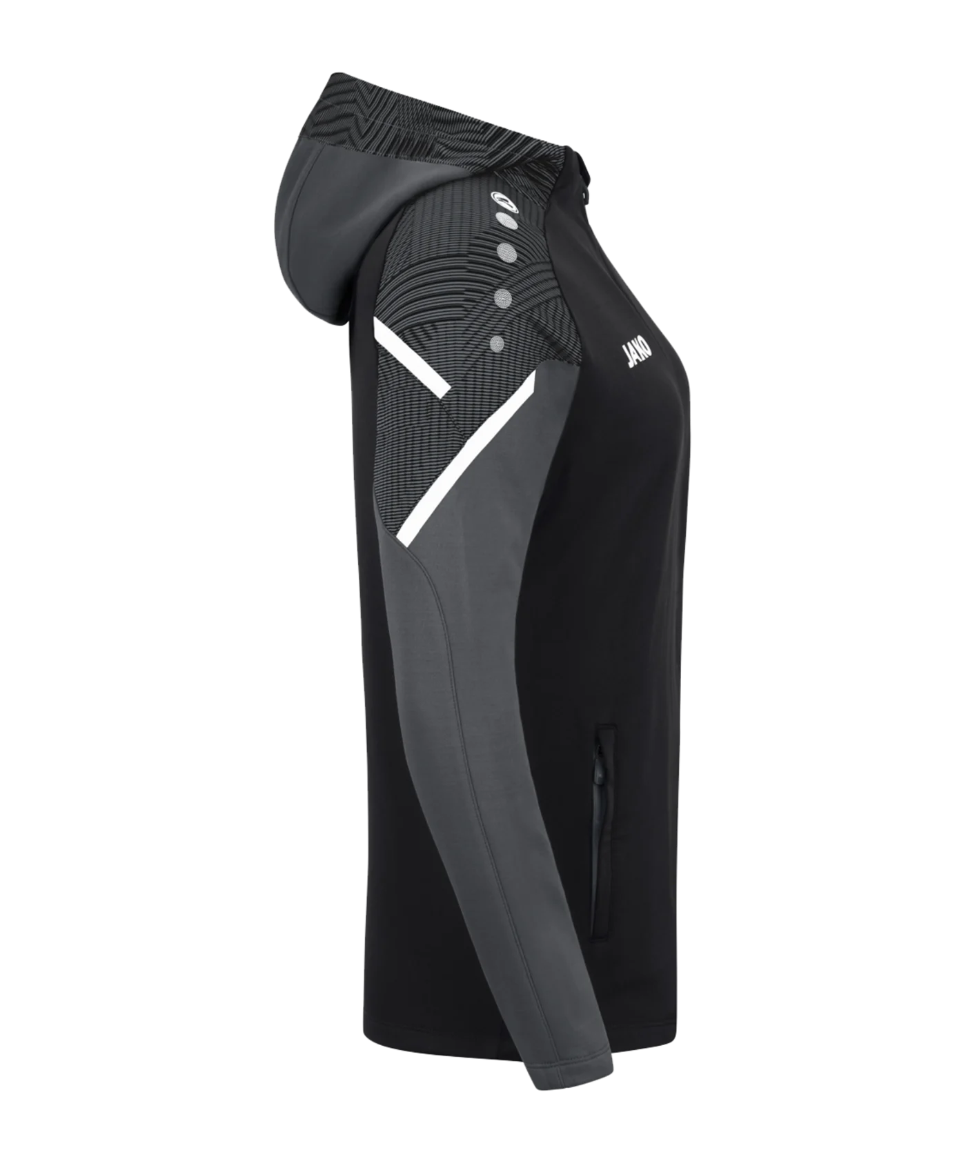 JAKO Performance Kapuzenjacke Damen Schwarz F804