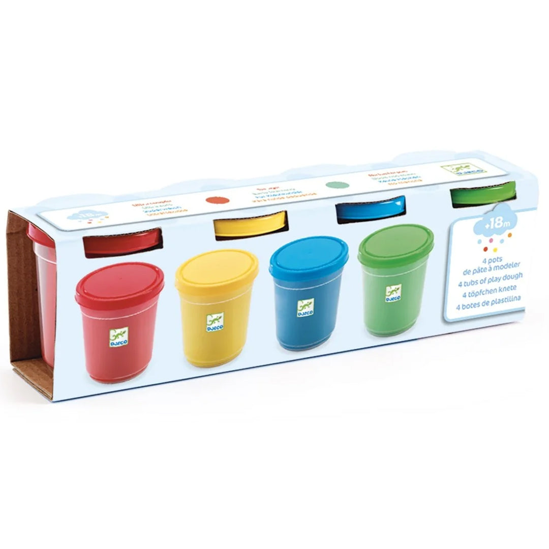 Djeco 4 potjes boetseerklei DJ09756
