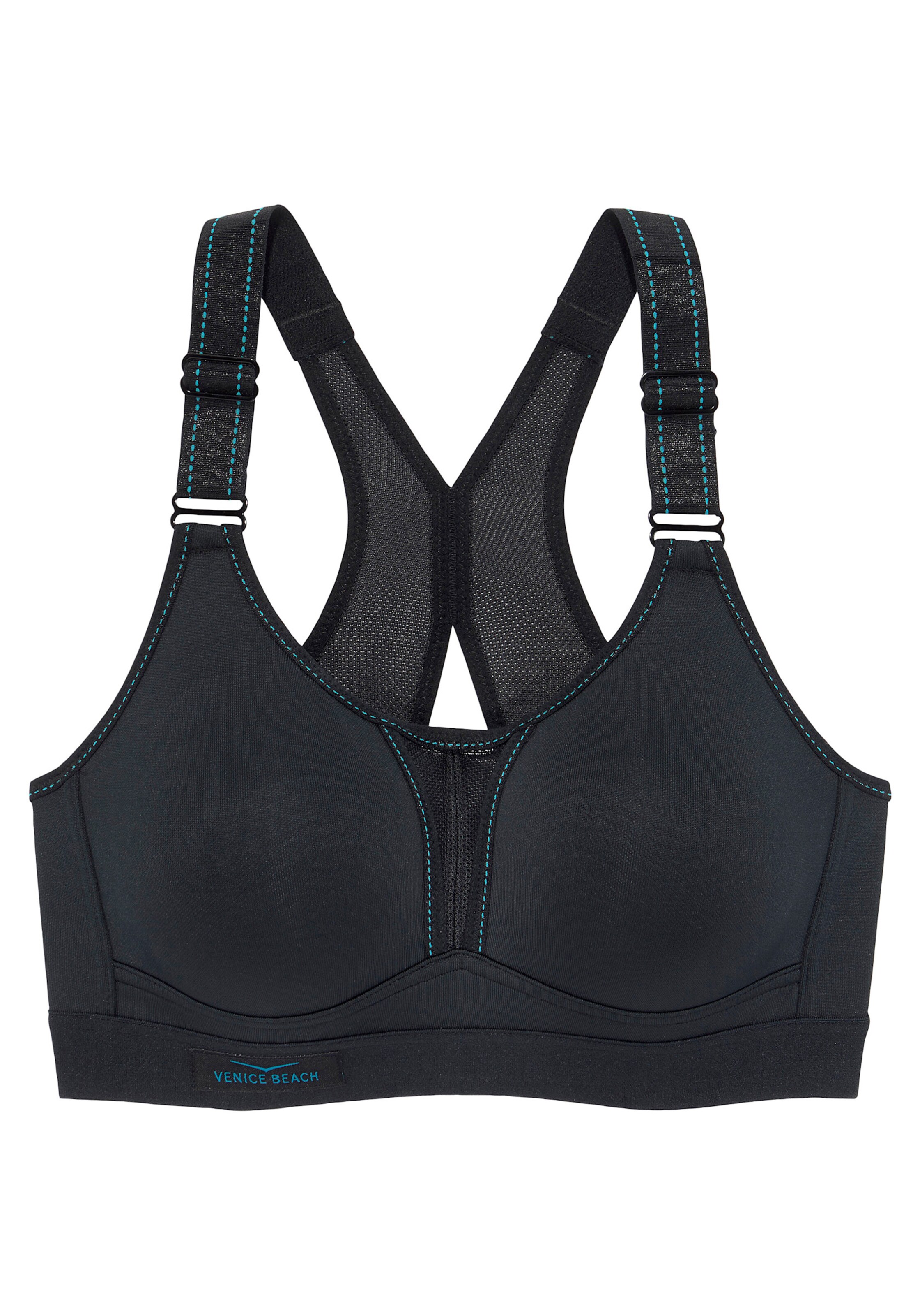 Venice Beach Sport-BH in schwarz