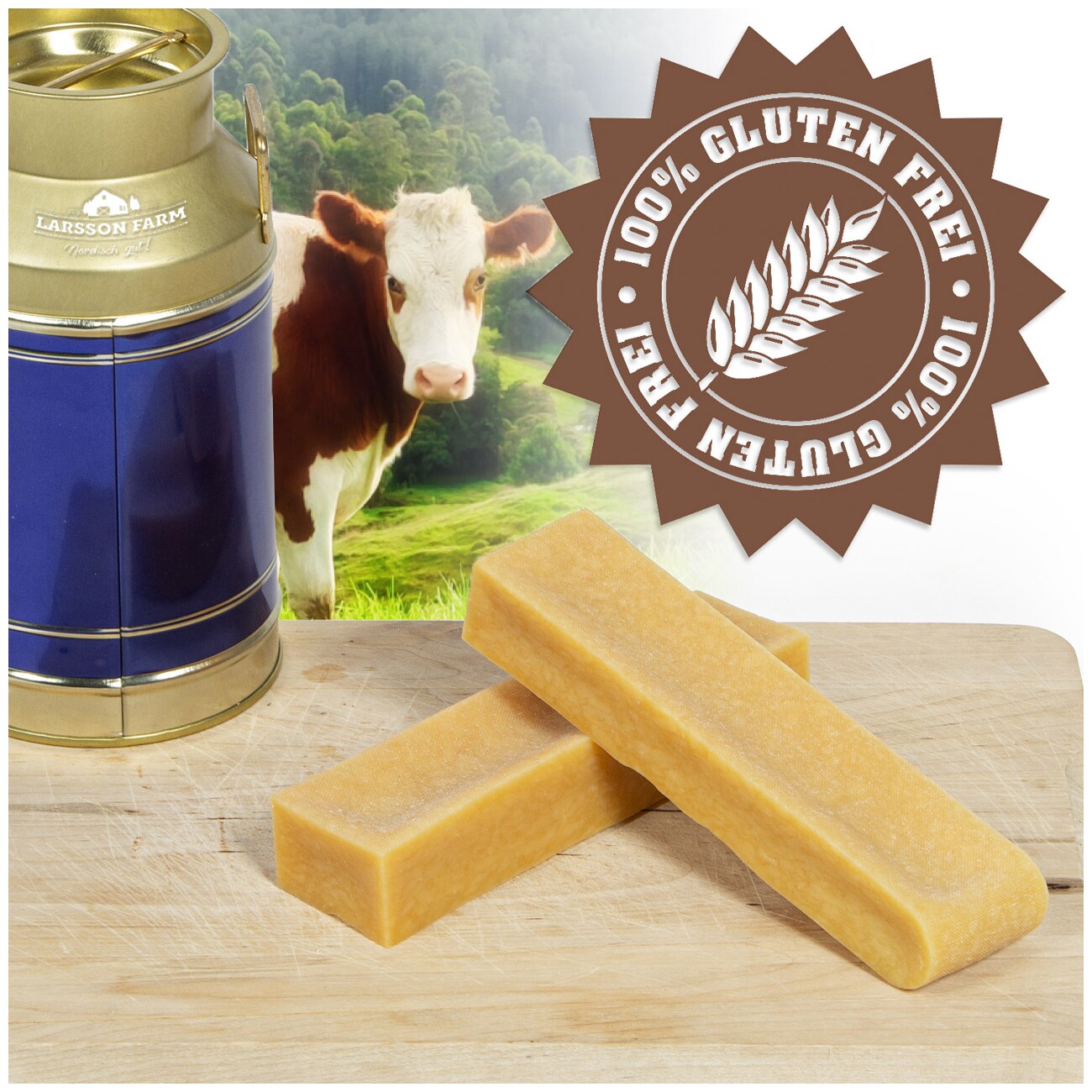Larsson Yaky Kaukäse M 3er Set +Snack