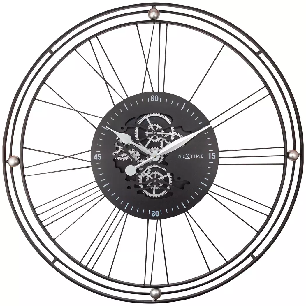 Quarzwanduhr Wire Gear Clock Ø 90,5 cm