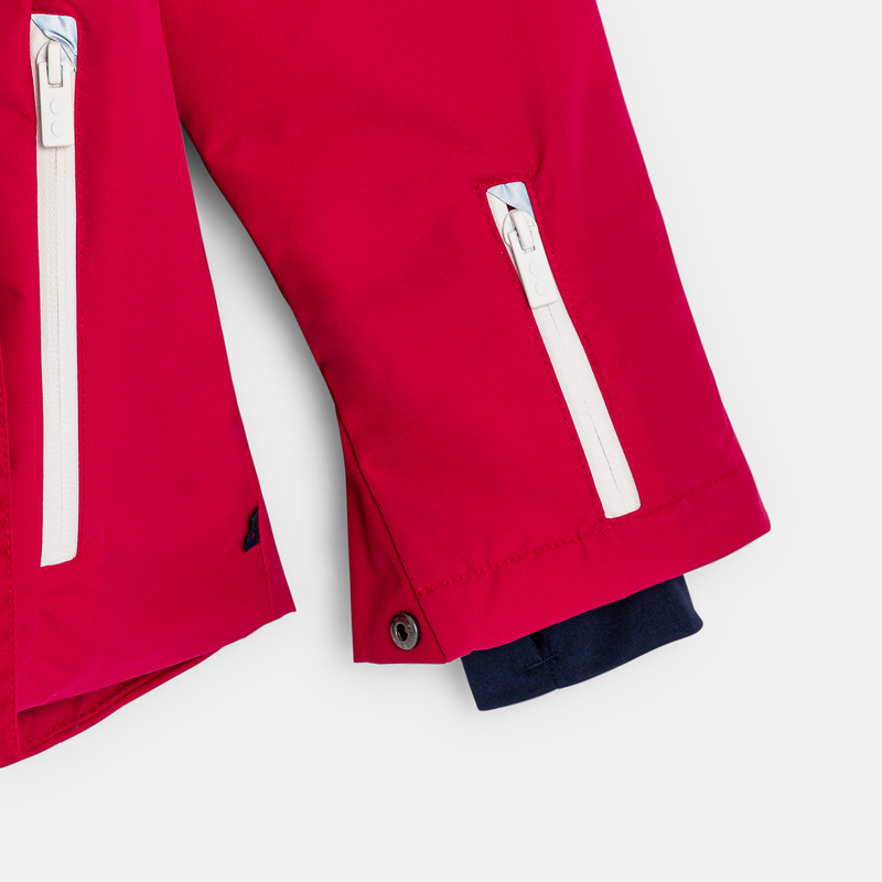 Blouson de ski rouge Fille