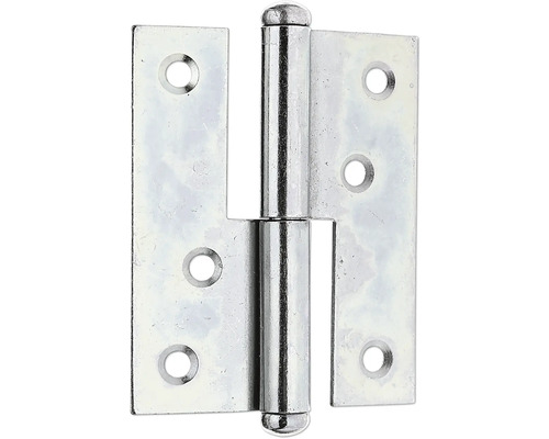 Uithefscharnier, rechts, 80 x 65 mm, sendzimir verzinkt