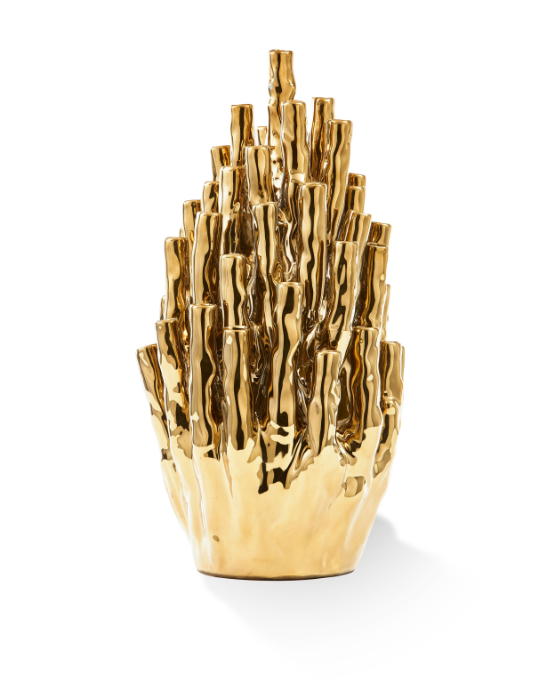 POLSPOTTEN Coral 10-Tulips vaas wit