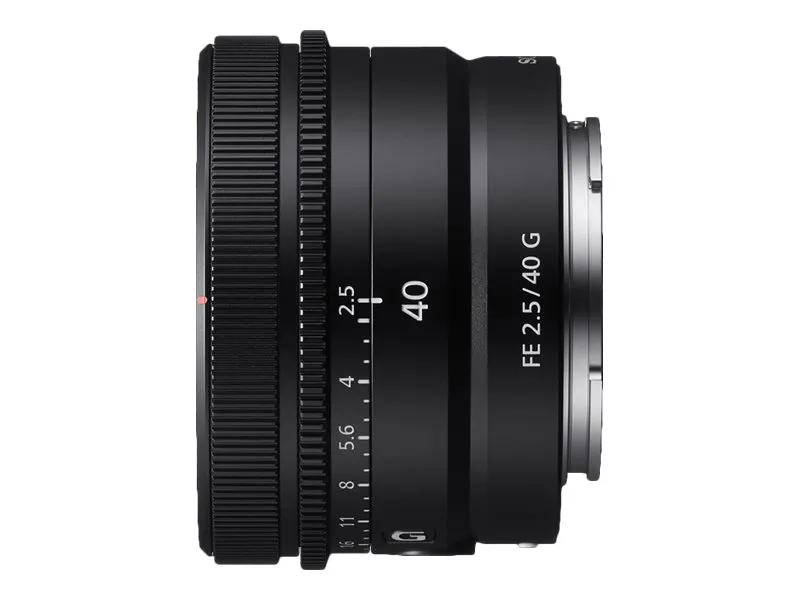 Sony SEL40F25G - Objektiv - 40 mm - f/2.5 G - Sony E-mount - for Cinema Line; a VLOGCAM; a1; a1 II; a6700; a7 IV; a7C; a7C II; a7CR; a7R V; a7s III; a9 III
