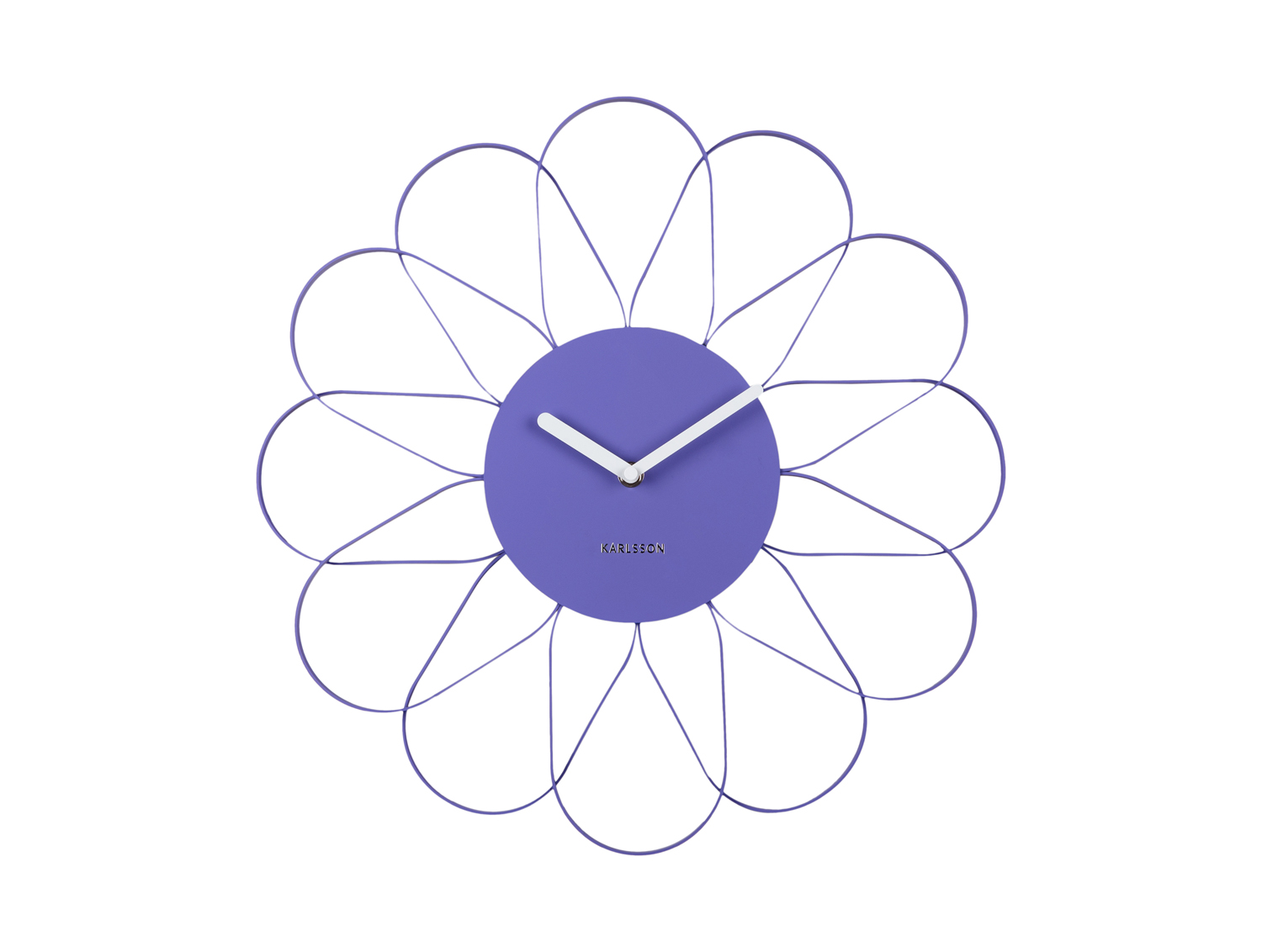 Wall clock Arkis iron bright purple
